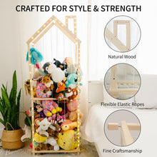 Stuffed Animal Storage Zoo with LED Lights