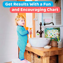 a little girl standing in front of a table