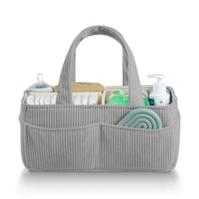 Baby Diaper Caddy Courduroy Organizer for Changing Table