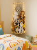 Corner Stuffed Animal Storage Organizer with LED Lights
