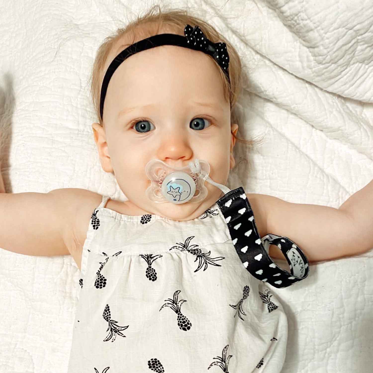 Unisex Pacifier Clips Set of 4 Available on Putska